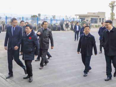副市長(zhǎng)賀輝及各部門領(lǐng)導(dǎo)蒞臨調(diào)研園區(qū)企業(yè)發(fā)展情況